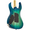 BC Rich Shredzilla Z6 Prophecy Exotic Floyd Rose Burl Top Cyan Blue electric guitar
