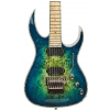 BC Rich Shredzilla Z6 Prophecy Exotic Floyd Rose Burl Top Cyan Blue electric guitar