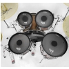 RTOM Black Hole Practice System Pack2 10″,12″,14″,16″,22″ practice mesh drumhead pack