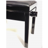 MStar Sonata piano bench, color: black gloss, black diamonds padding