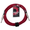 DiMarzio EP1710SSRD Overbraid Instrument Cable, red, 3m