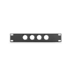  Adam Hall 19″ Parts 862215 9.5″ U-Shaped Rack Panel 4 Sockets 1 U with Tie Bar 