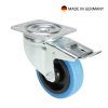  Tente 37036 Swivel Castor 125 mm with blue Wheel and Brake 