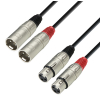 Adam Hall Cables K3 TMF 0300 Audio Cable 2 x XLR Male to 2 x XLR Female, 3 m 