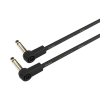  Adam Hall Cables K4 IRR 0080 FLM Flat Audio Cable, 6.3 mm Mono Gold Plug, 0.8 m 