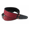 Right On Steady series Sandokan Red 208 leather guitar strap