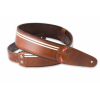 Right On Steady series Race Brown 354 leather guitar strap