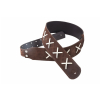 Right On Go Series Legend DG Brown 355 leather guitar strap