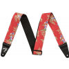 Fender 2″ Hawaiian Strap, Red Floral guitar strap
