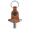 Tackle LDKC-ST  Instrument Supply Saddle Tan Leather Drum Key