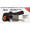 Fender Squier Affinity Precision Bass PJ Pack, 3-Color Sunburst, Gig Bag, Rumble 15 
