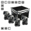 Flash F7100545 LED 4x Moving Heads 150W 3in1 + case