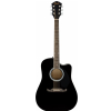 Fender FA-125CE Dreadnought Black WN electric acoustic guitar