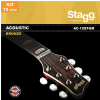 Stagg AC-12ST-BR twelve-string acoustic guitar strings 10-48