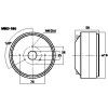 Monacor MRD-180 low-mid driver 8 Ohm