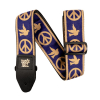 Ernie Ball 4699 Navy Blue and Beige Peace Love Dove Jacquard guitar strap 