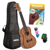 Cascha Premium Concert Starter Pack Set Mahogany ukulele