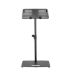 Gravity LTS T 02 B Universal Laptop Stand with Adjustable Holding Pins and Steel Base, Black 