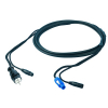 Proel PH130LU15 power cable  with microphone connectors