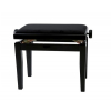 Gewa 130010 Deluxe piano bench, black gloss