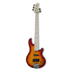 Lakland Skyline 55-02 Deluxe Bass, 5-String - Quilted Maple Top, Honey Burst Gloss bass guitar