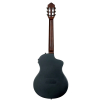 Ortega RTPDLX-SBK-L Black TourPlayer DeLuxe electric-nylon string guitar, lefthand