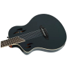 Ortega RTPDLX-SBK-L Black TourPlayer DeLuxe electric-nylon string guitar, lefthand