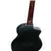 Ortega RTPDLX-SBK-L Black TourPlayer DeLuxe electric-nylon string guitar, lefthand