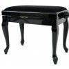 Gewa 901590 Classic piano bench, black, gloss