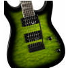 Jackson JS Series Dinky JS20 DKQ 2PT Transparent Green Burst electric guitar