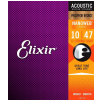Elixir 16152 Nanoweb Coated Phosphor Bronze 12-String Guitar Strings (10-47)