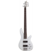 Schecter C-5 Deluxe Satin White bass guitar