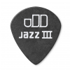 Dunlop 482-073 Tortex Pitch Black Jazz III guitar pick 0.73mm