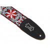 Levy′s Hootenanny Red Jacquard guitar strap Levy′s Hootenanny Red Jacquard guitar strap