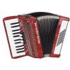 Weltmeister Perle 26/48/II/3 accordion (small keys), red