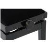Grenada BG 27 piano bench, black gloss, black upholstery