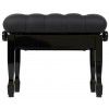 Grenada BC 25 Black, gloss concert piano bench, black leather