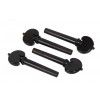AN Violin Pegs, Tailpiece, Endbutton Set 4/4 a la Hill heart ebony, black ball