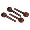 AN Violin Pegs, Tailpce, Endbutton Set 4/4 a la Schweizer rosewood, parisian eye