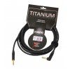 Klotz TI 0600 PR Titanium guitar cable 6m, angled Jack