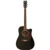 Vintage VEC500BK Electro-Acoustic Guitar, Black