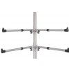 SR Ki02S K2 double keyboard stand, silver