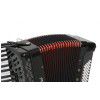 E.Soprani 809 KF 37/3/7 80/5/4 accordion (black, red bellow)