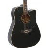 T.Burton Queen W CE BK acoustic guitar with EQ