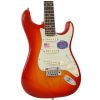 Fender American Deluxe Stratocaster Ash RW Aged Cherry Sunburst electric guitar