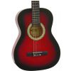 Martinez MTC 083 Pack Red Sunburst classical guitar with gigbag