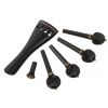 AN violin tailpiece set 4/4 a la Hill ebony, gold fret