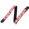 Rock Strap NB1CE Hibiscus G guitar strap red