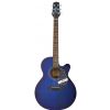 Jasmine S34C-8T Nex AC CA blue trans acoustic guitar