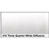 Lee 416 Three Qtr. White Diffusion 3/4 filter, 50 x 60cm